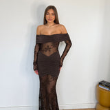 Abito Anne 27159-MARRONE