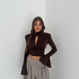 Maglia Nerea 13669 -MARRONE