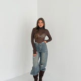 Maglia Larissa 2292 - MARRONE
