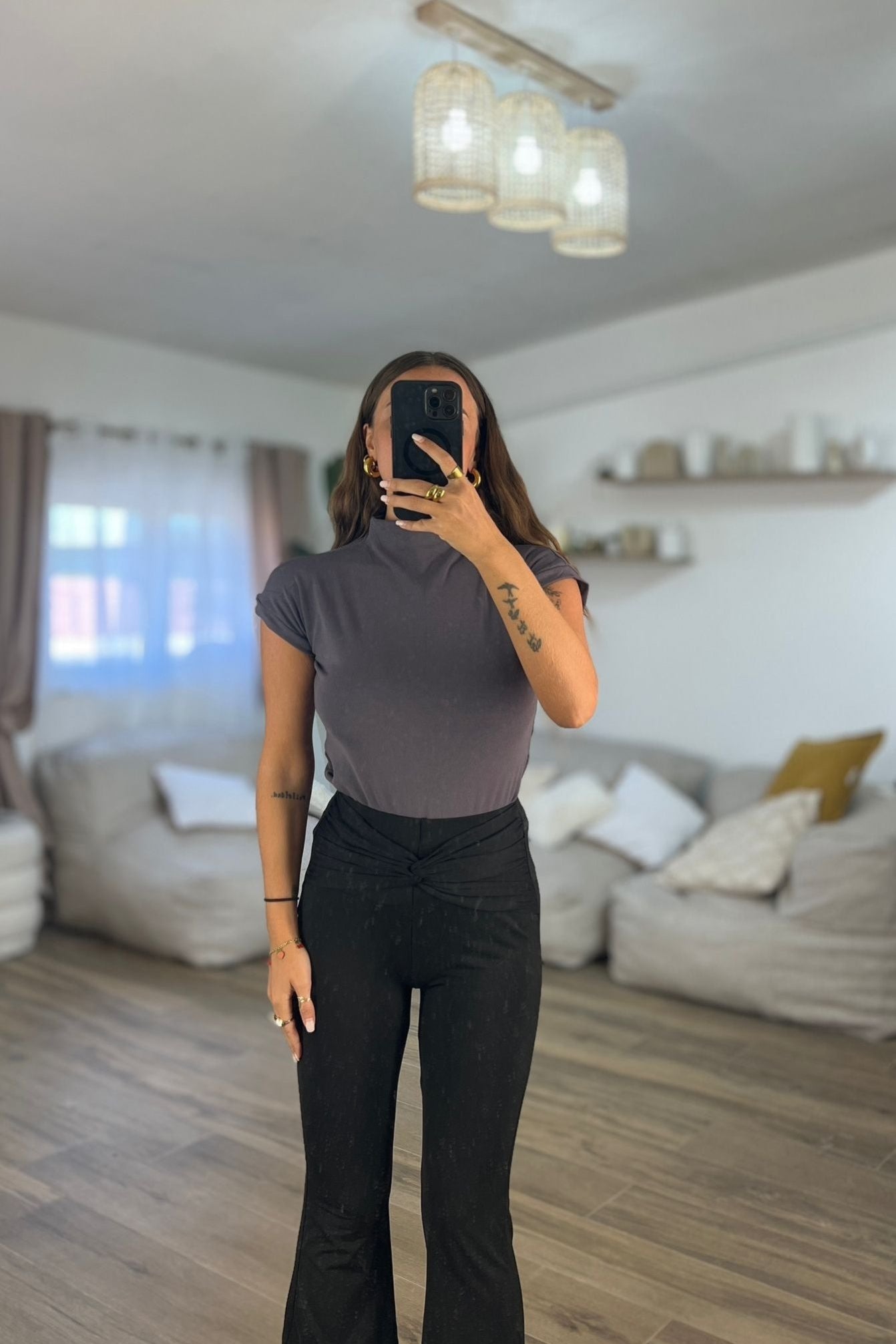 60743 SHIRT INIDA (grigia) - Frida Shop