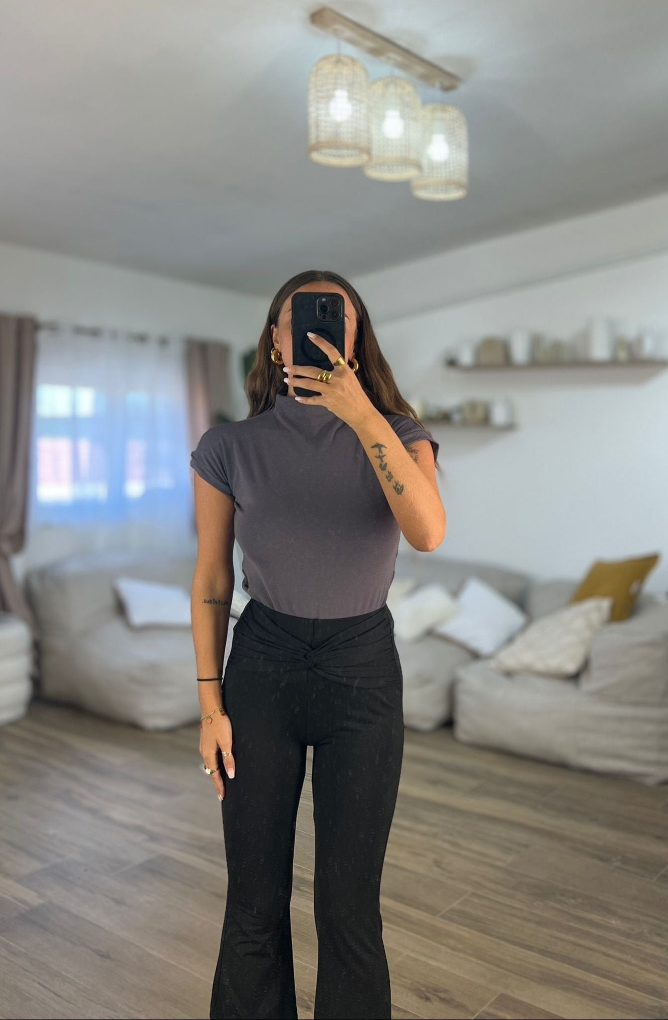 60743 SHIRT INIDA (grigia) - Frida Shop