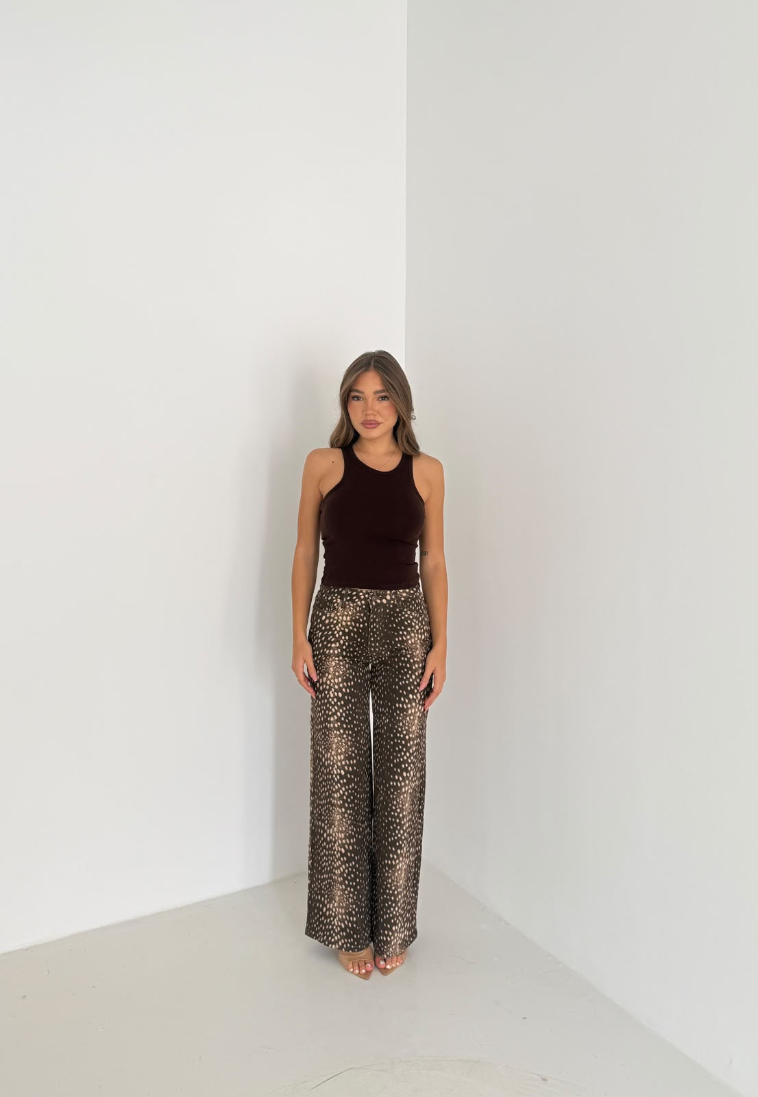 Jeans Amelie F2852 - MARRONE