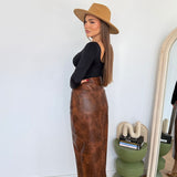 Gonna Helit 11896-MARRONE