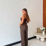 Pantalone Faye 24205-MARRONE