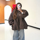 Piumino Amarea 46918-MARRONE