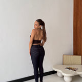 Top Kora 14825- MARRONE