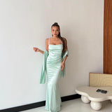 Abito Claire 6763 - VERDE ACQUA