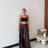 Pantalone Clelia 18262 - MARRONE