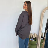 Maxi maglia Lolly 45252/2643-GRIGIO SCURO