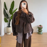 Giubbino Nicole 65736-MARRONE