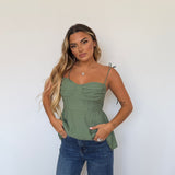 Top Freya 6018 - VERDE MILITARE
