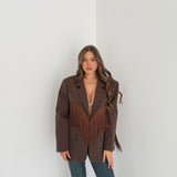 Giacca Mabel JUST WEST 151 - MARRONE