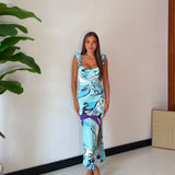 Abito Giselle 23745 - VERDE ACQUA