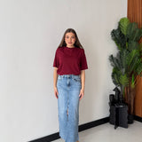 Gonna Longuette Misty 5175- DENIM
