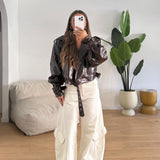 Giubbino Mona 25079-MARRONE