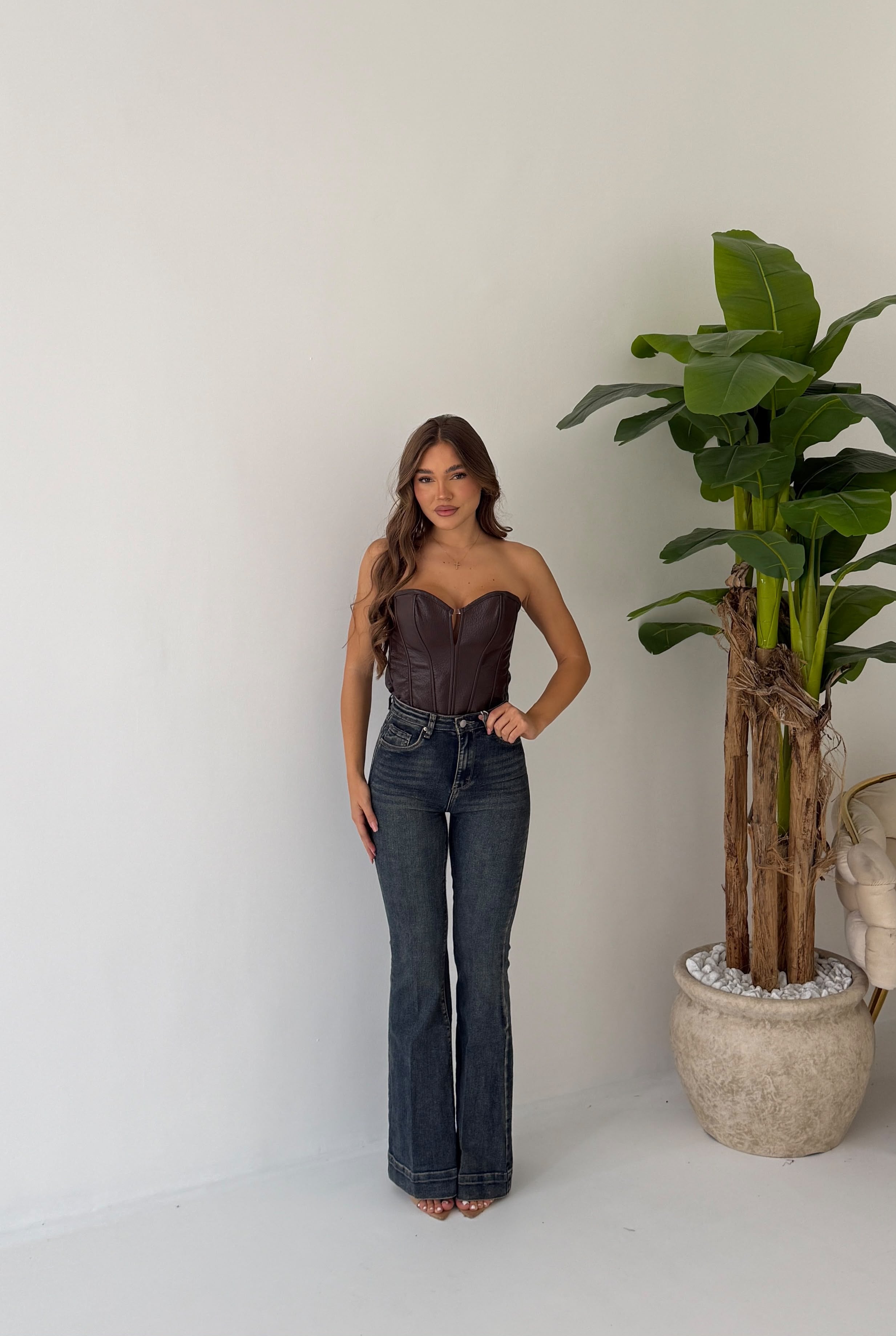 Corpetto Meredith 1249 - MARRONE