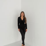 Maglia INCROCIATINA Jacie 15165 - NERO