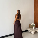 Coordinato Khloe 12781 - MARRONE
