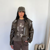 Giubbino Layla 6675-MARRONE