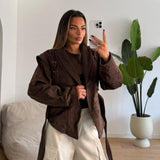 Giubbino Tresy DD86-B-MARRONE