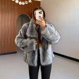 Pelliccia Lauree D5019-2-GRIGIO