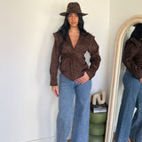 Giubbino Tresy DD86-B-MARRONE