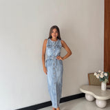 Abito Bethany K943- DENIM CHIARO
