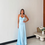 Vestito Gloria 28021- CELESTE