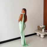 Abito Lena 6762- VERDE ACQUA