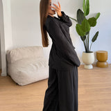 Coordinato Mely 86269-NERO GESSATO