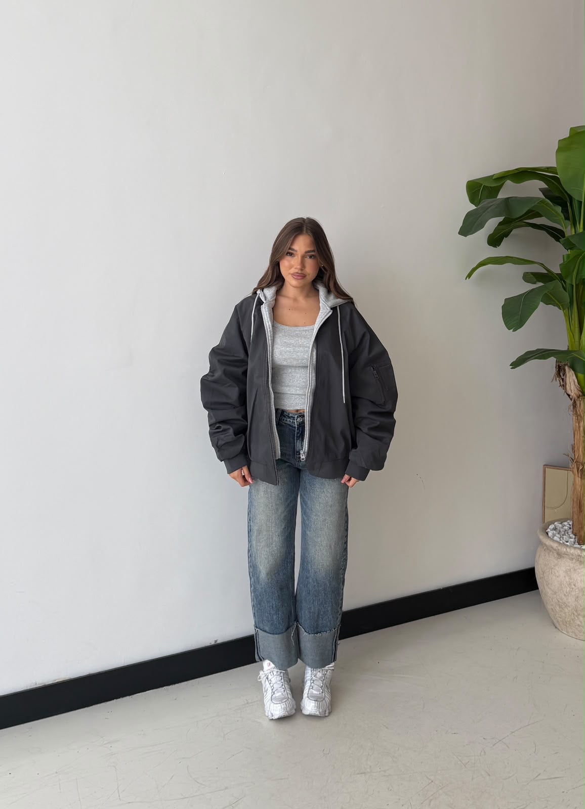 Giubbino Raegan 57685- GRIGIO SCURO