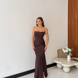 Abito Anya 6310 MARRONE