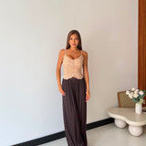 Pantalone Mya 19555- MARRONE SCURO