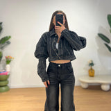 Giubbino Riley (denim nero) 2653 - NERO