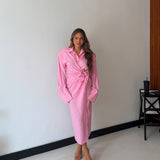 Vestito Lino Reda - ROSA