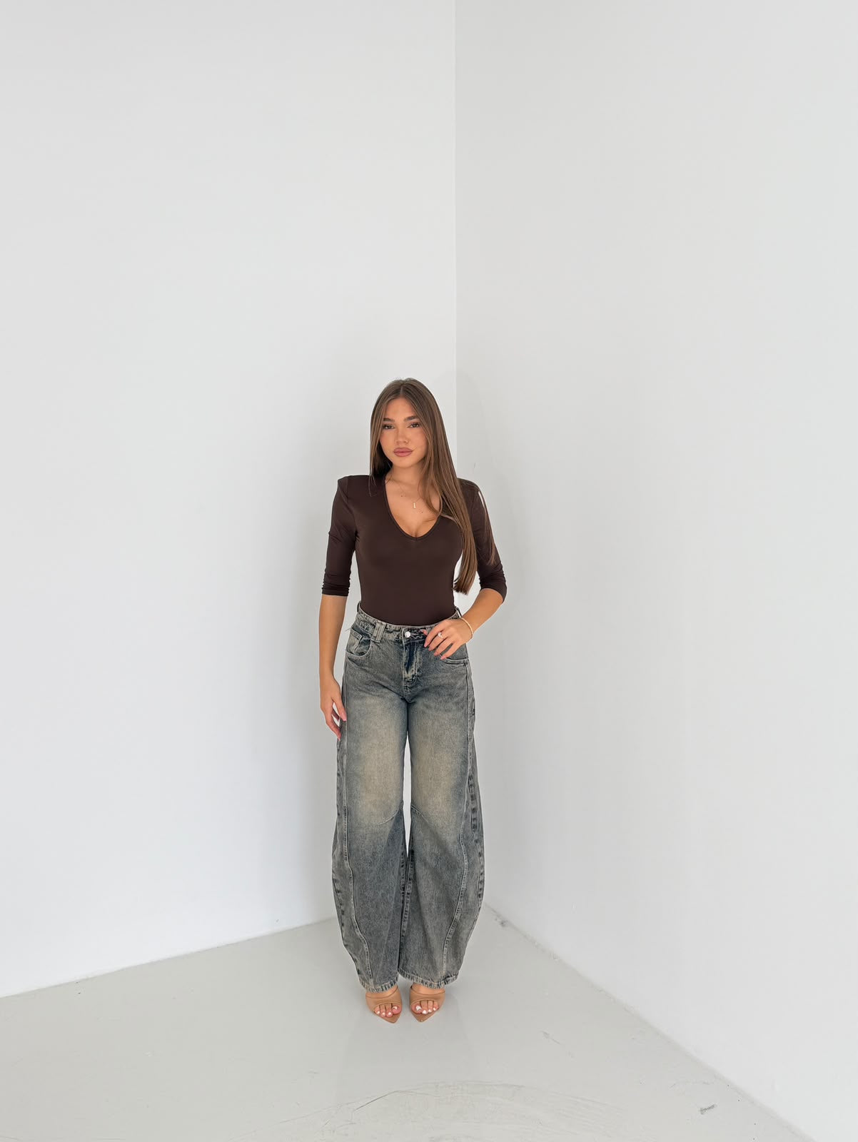 Maglia Samira 14591 - MARRONE