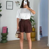 Shorts Amirah 3156-MARRONE