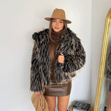 Pelliccia Eva 19302-NERO/GIALLO