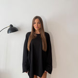 Maxi maglia Lolly 2643- NERO