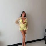 Coordinato Zendaya 7482- GIALLO