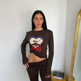 Shirt Megan 97059-MARRONE