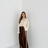 Pantalone Winslet 59637- MARRONE
