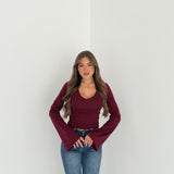 Maglia Eloise 174 JUST WEST - WINE