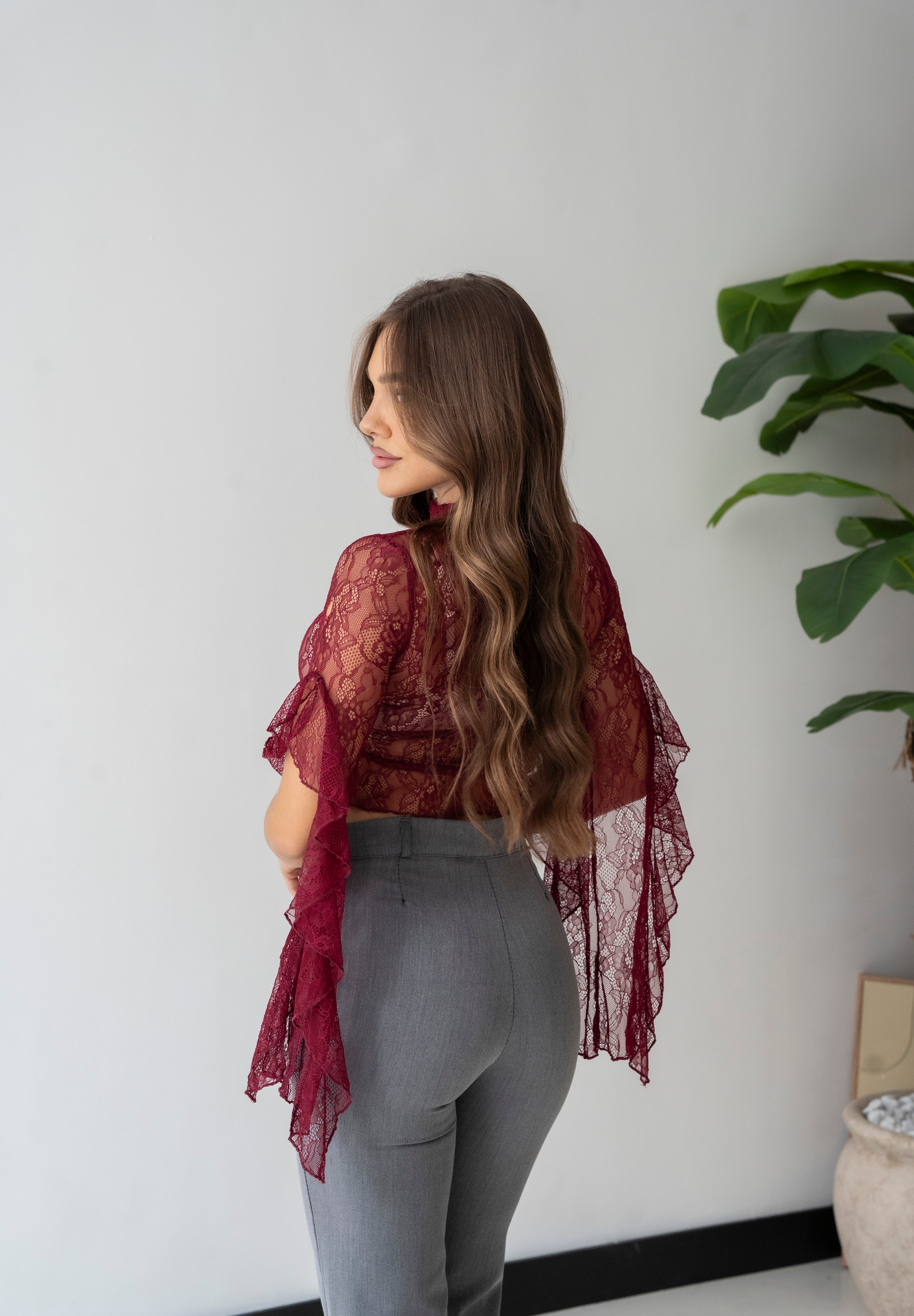 Blusa Anika 139-M - BORDEAUX