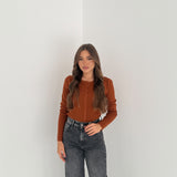 Cardigan Helen DT8-1175- TERRACOTTA