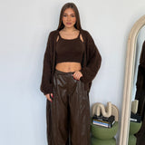 Pantalone Brooke 11965-MARRONE