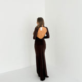 Abito Elodie 60766- MARRONE