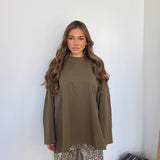 Maxi maglia Lolly 45252/2643-V.MILITARE