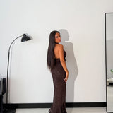 Abito Madame 2068- MARRONE