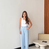 Pantalone Nora 5845 - AZZURRO